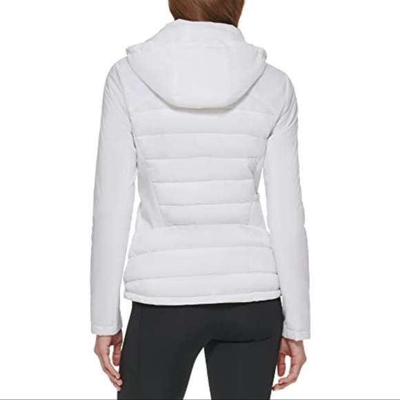 NWT Calvin Klein Women's Light-Weight Hooded Puffer Jacket - Size Large - Picture 2 of 8
